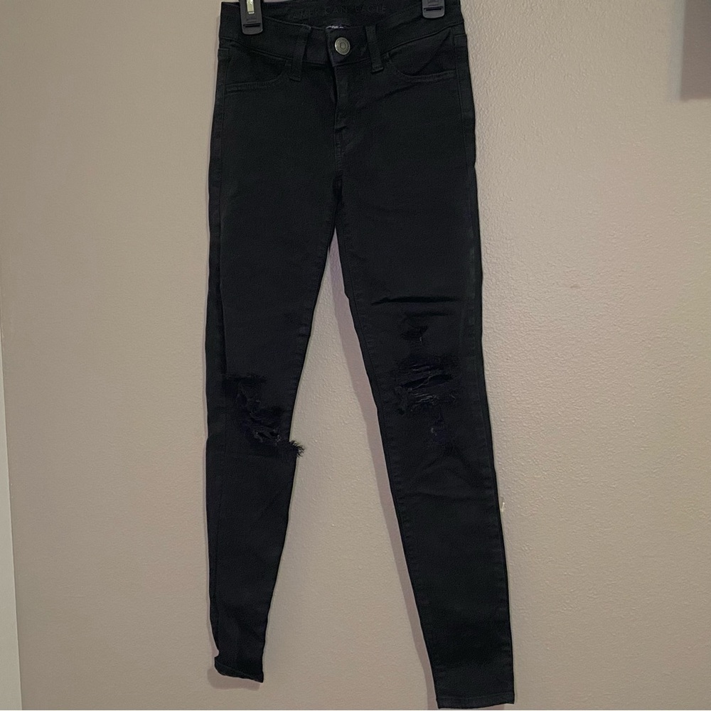 AE black jeggingss